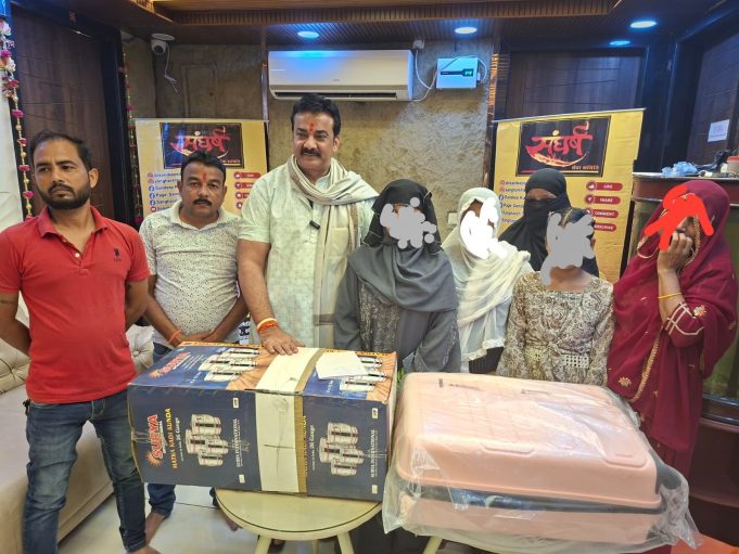 संघर्ष सेवा समिति का सराहनीय सामाजिक सहयोग गरीब बेटी की शादी में किया बड़ा सहयोग से बड़ा कोई पुण्य नहीं : संदीप सरावगी