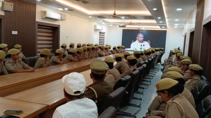 “वन्दे मातरम” का पुलिस लाइन में हुआ आयोजन